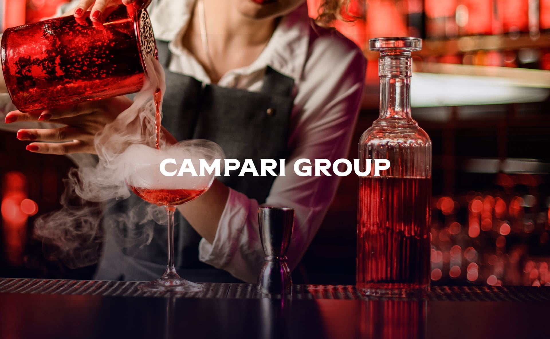 A woman preparing a drink - Campari Group customer story - Data Appeal