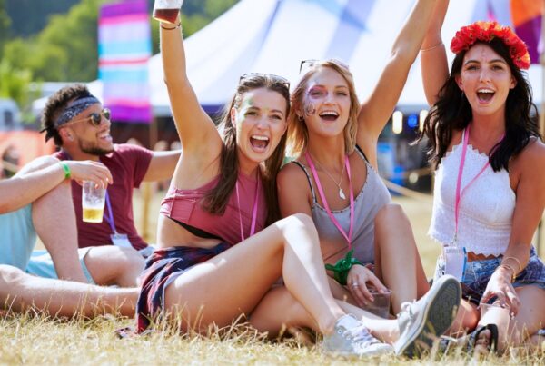 people at music festival