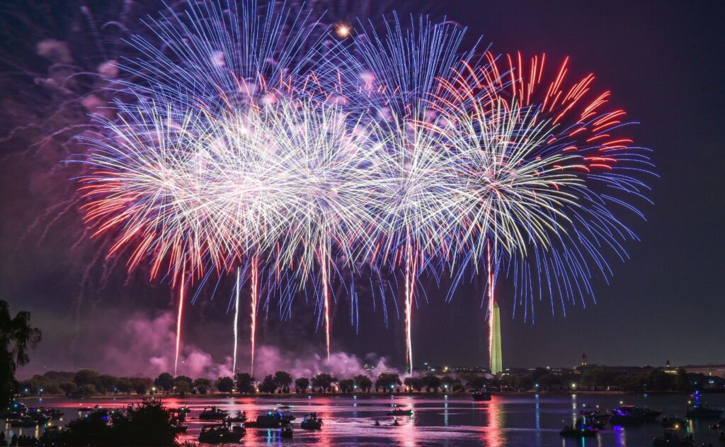 Fireworks in Washington, U.S.